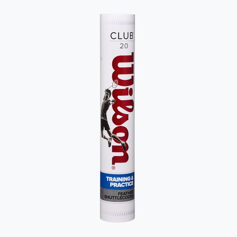 Lotki do badmintona Wilson Club 12 szt. white