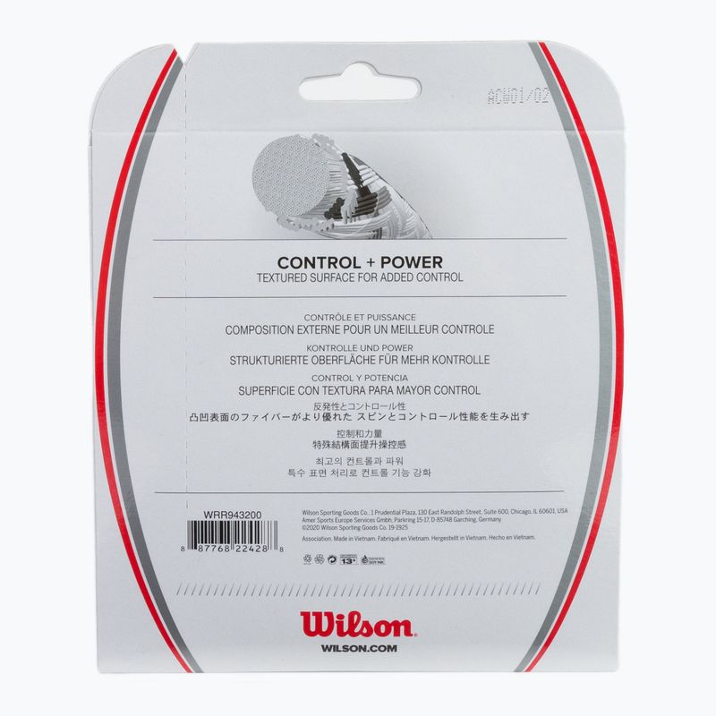 Naciąg do squasha Wilson Sensation Strike 17 10 m white/grey 2