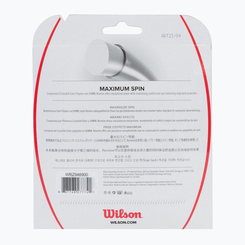 Naciąg tenisowy Wilson Revolve 17 12,2 m black 2