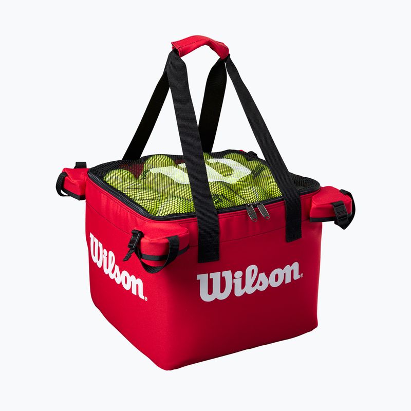 Torba na piłki tenisowe Wilson Teaching Cart Bag red 3