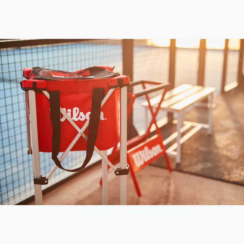 Torba na piłki tenisowe Wilson Teaching Cart Bag red 5
