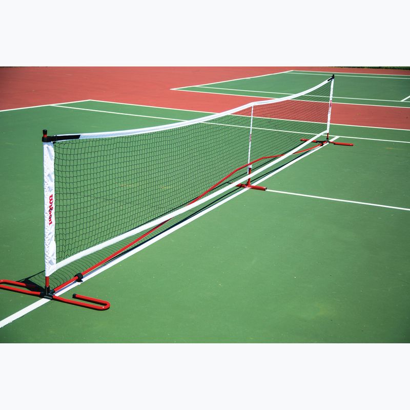 Siatka do pickleball Wilson Portable Pickleball Net System white/red 2