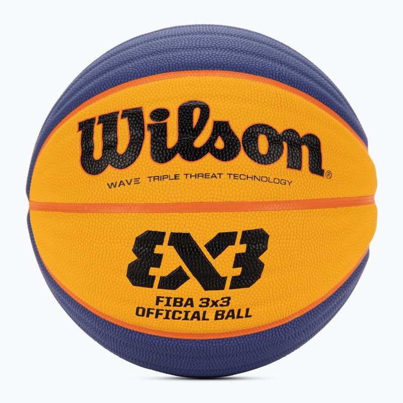 Piłka do koszykówki Wilson Fiba 3x3 Game blue/yellow rozmiar 6