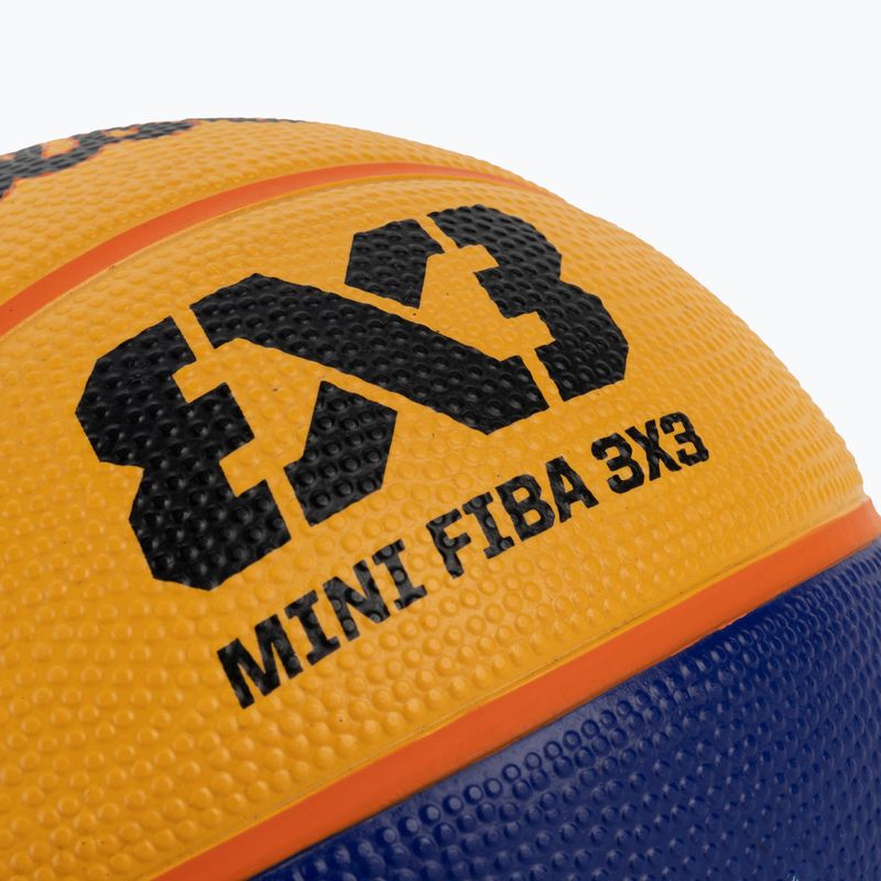 Piłka do koszykówki dziecięca Wilson Fiba 3X3 Mini Rubber yellow rozmiar 3 3