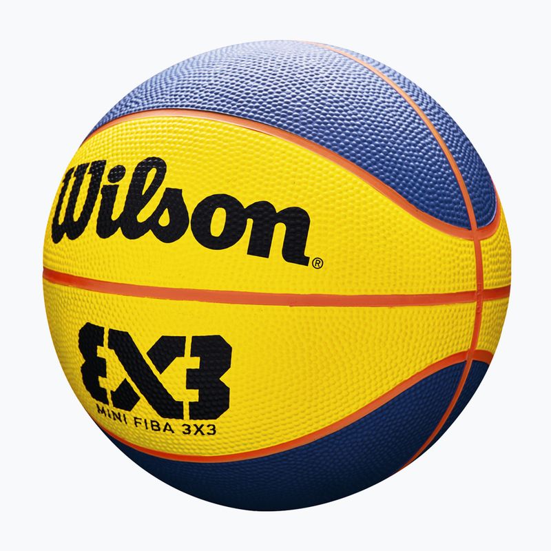 Piłka do koszykówki dziecięca Wilson Fiba 3X3 Mini Rubber yellow rozmiar 3 5