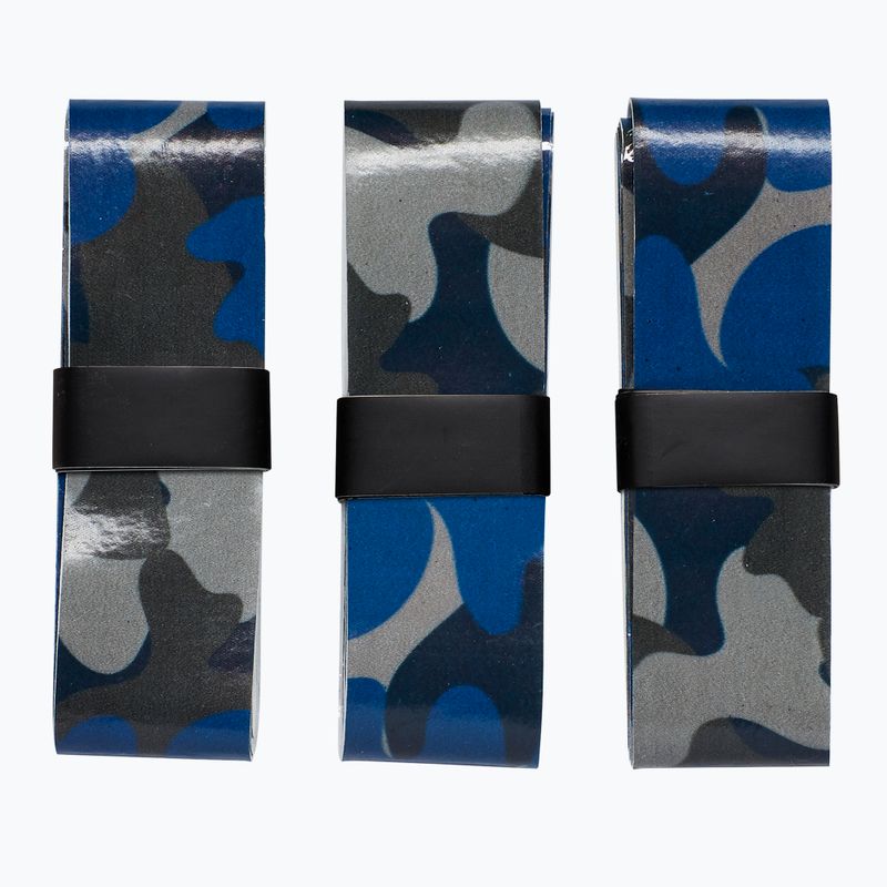 Owijki do rakiet tenisowych Wilson Camo Overgrip 3 szt. blue 2
