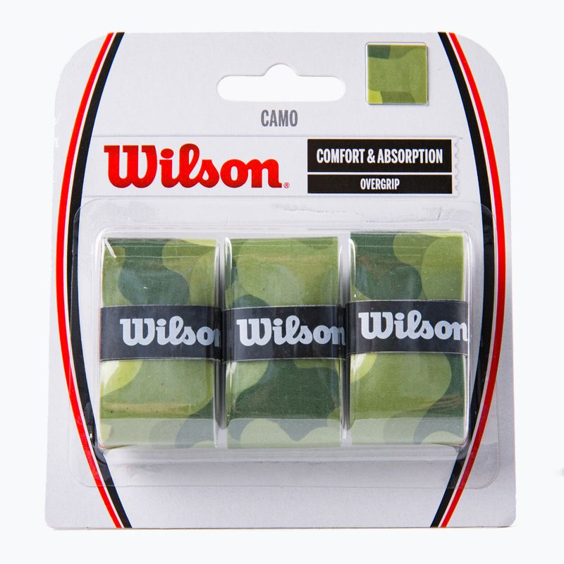Owijki do rakiet tenisowych Wilson Camo Overgrip 3 szt. grey