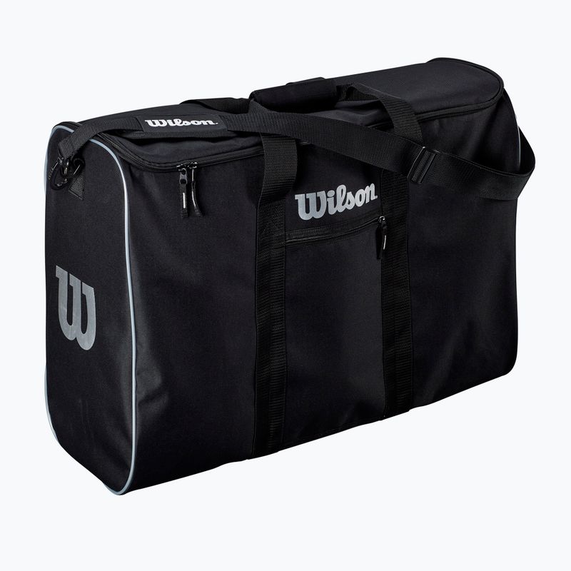 Torba na piłki koszykarskie Wilson Travel Basket 6 Ball black/silver