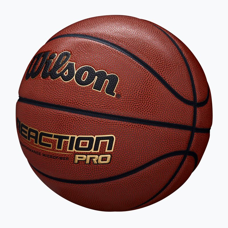Piłka do koszykówki Wilson Reaction Pro 295 brown rozmiar 6 2