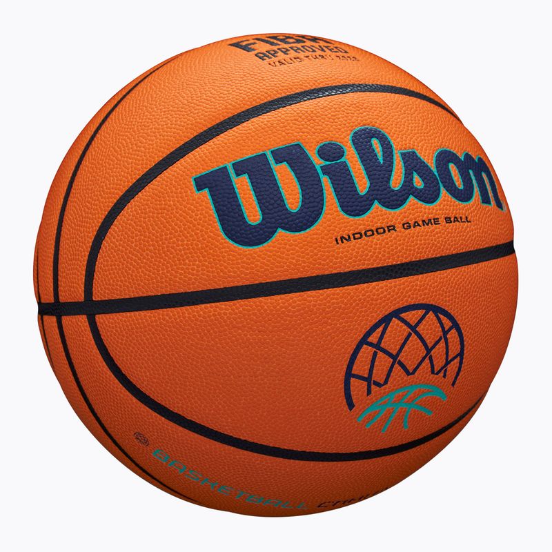 Piłka do koszykówki Wilson EVO NXT Champions League orange rozmiar 7 2