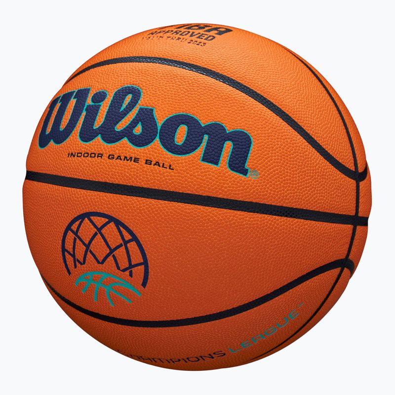 Piłka do koszykówki Wilson EVO NXT Champions League orange rozmiar 7 3
