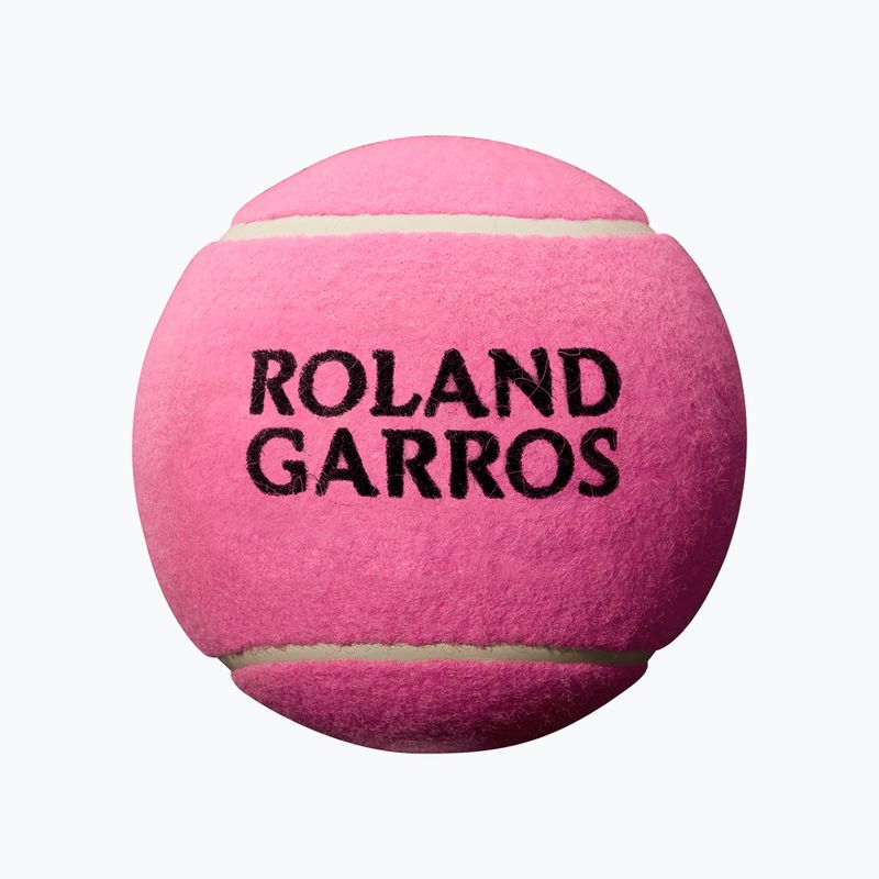 Piłka tenisowa na autografy Wilson Roland Garros 5 Mini Jumbo pink