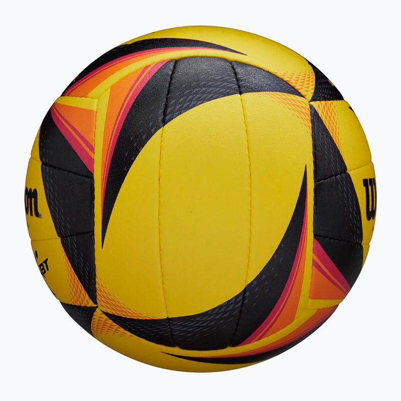 Piłka do siatkówki plażowej Wilson OPTX AVP VB OFFICIAL GB yellow rozmiar 5 2