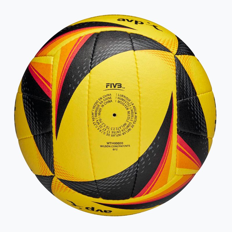 Piłka do siatkówki plażowej Wilson OPTX AVP VB OFFICIAL GB yellow rozmiar 5 7