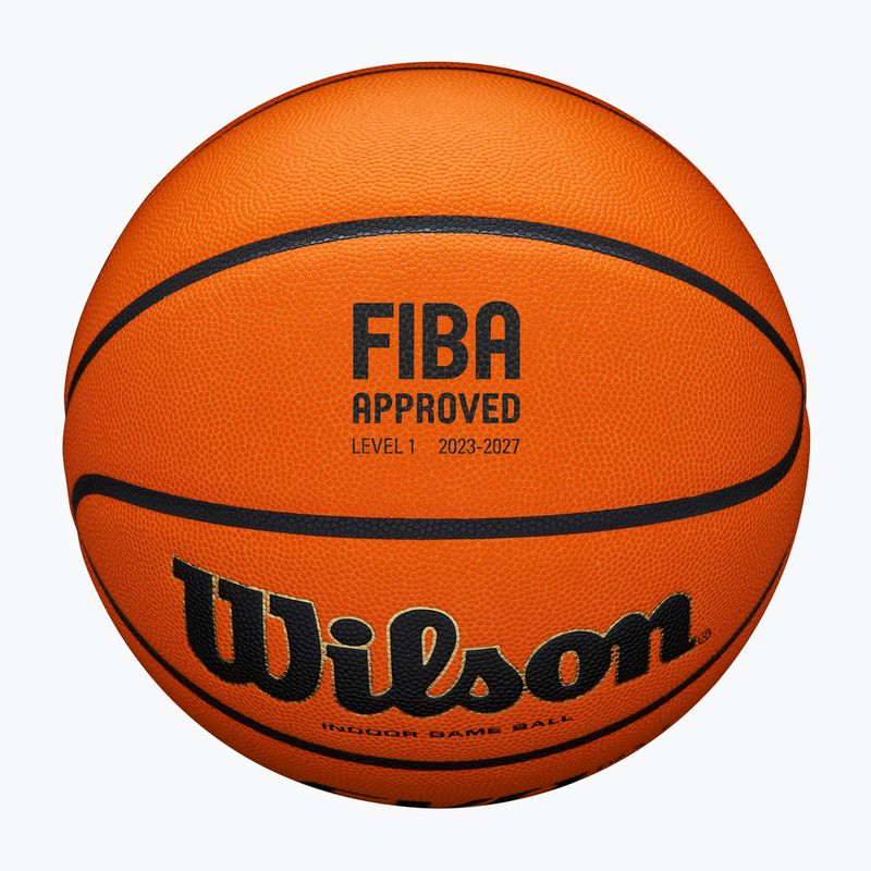 Piłka do koszykówki Wilson EVO NXT Fiba Game Ball orange rozmiar 7 4