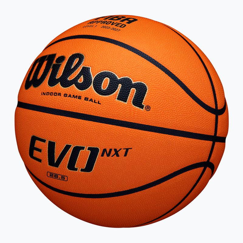 Piłka do koszykówki Wilson EVO NXT Fiba Game Ball orange rozmiar 6 2