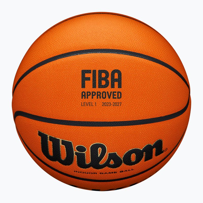 Piłka do koszykówki Wilson EVO NXT Fiba Game Ball orange rozmiar 6 4