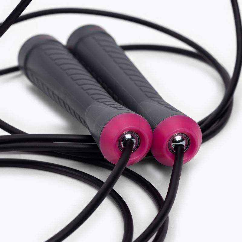 Skakanka Nike Fundamental Speed Rope dark grey/vivid pink 3