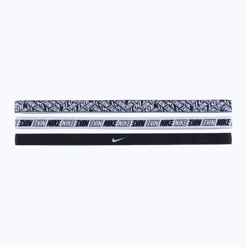 Opaski na głowę Nike Printed Headbands 3 szt. black
