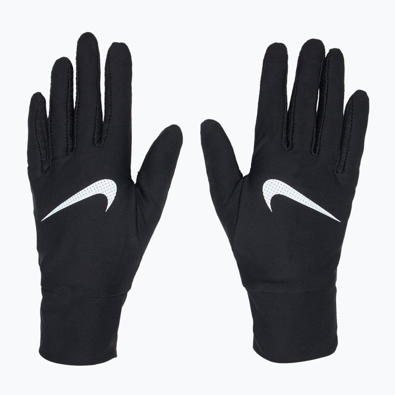 Zestaw opaska + rękawiczki damski Nike Essential Running black/black/silver 2