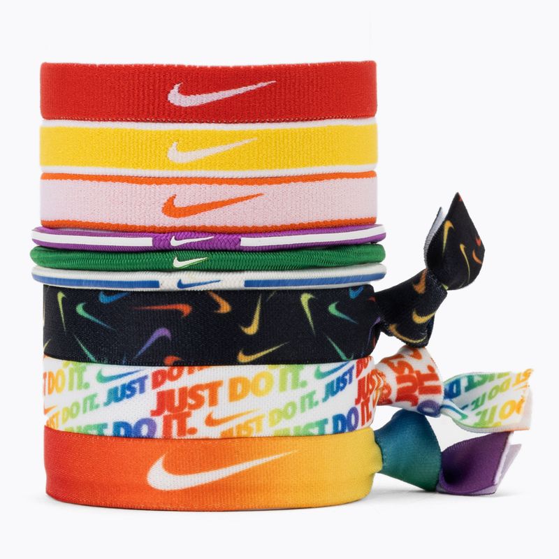 Gumki do włosów Nike Mixed Hairbands 9 szt. pimento/orange blaze/sunlight
