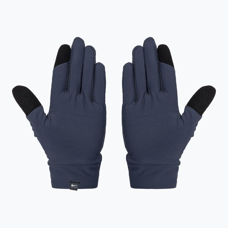 Zestaw czapka + rękawiczki męskie Nike Essential Running thunder blue/particle grey/silver 3