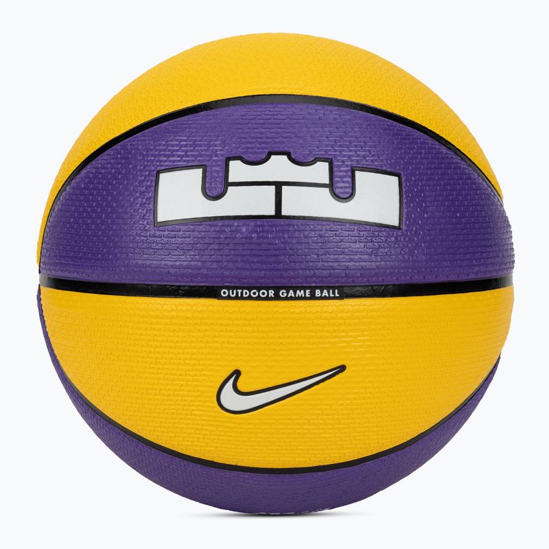 Piłka do koszykówki Nike Playground 8P 2.0 L James purple/amarillo/ black/white rozmiar 7