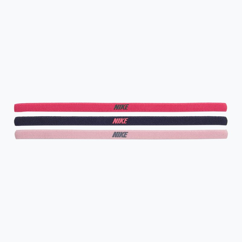 Opaska na głowę Nike Elastic Headbands 2.0 3 szt. spark/gridiron/pink glaze