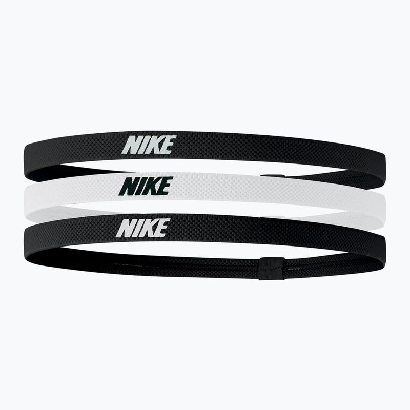 Opaski na głowę Nike Elastic Headbands 2.0 3 szt. black/white/black