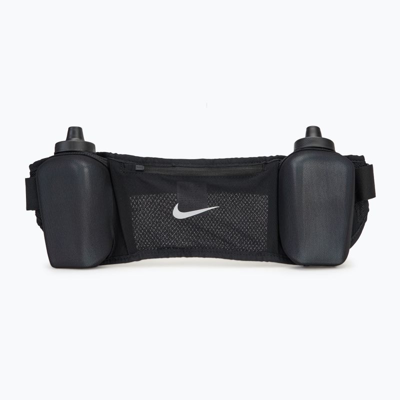Pas do biegania Nike Flex Stride Dbl Bottle Belt 710 ml black/silver