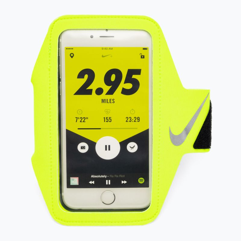 Opaska na telefon Nike Lean Arm Band Plus volt/black/silver 2