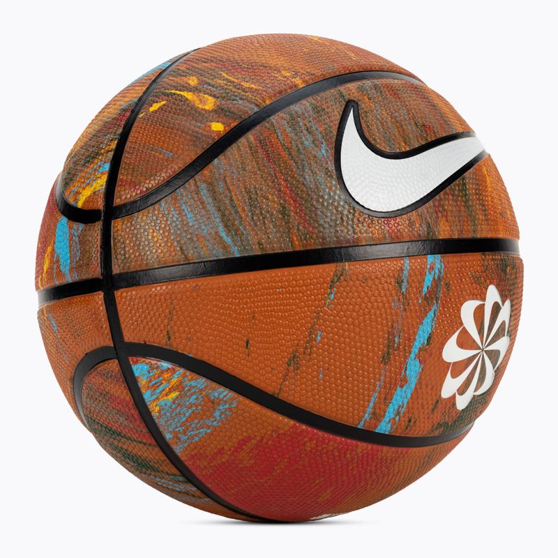 Piłka do koszykówki Nike Everyday Playground 8P Next Nature Deflated multi/amber/black rozmiar 6 2