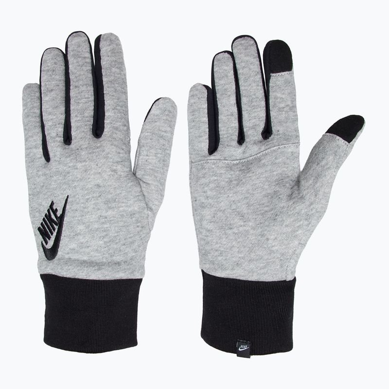 Rękawiczki do biegania męskie Nike Club Fleece 2.0 grey heather/black/black