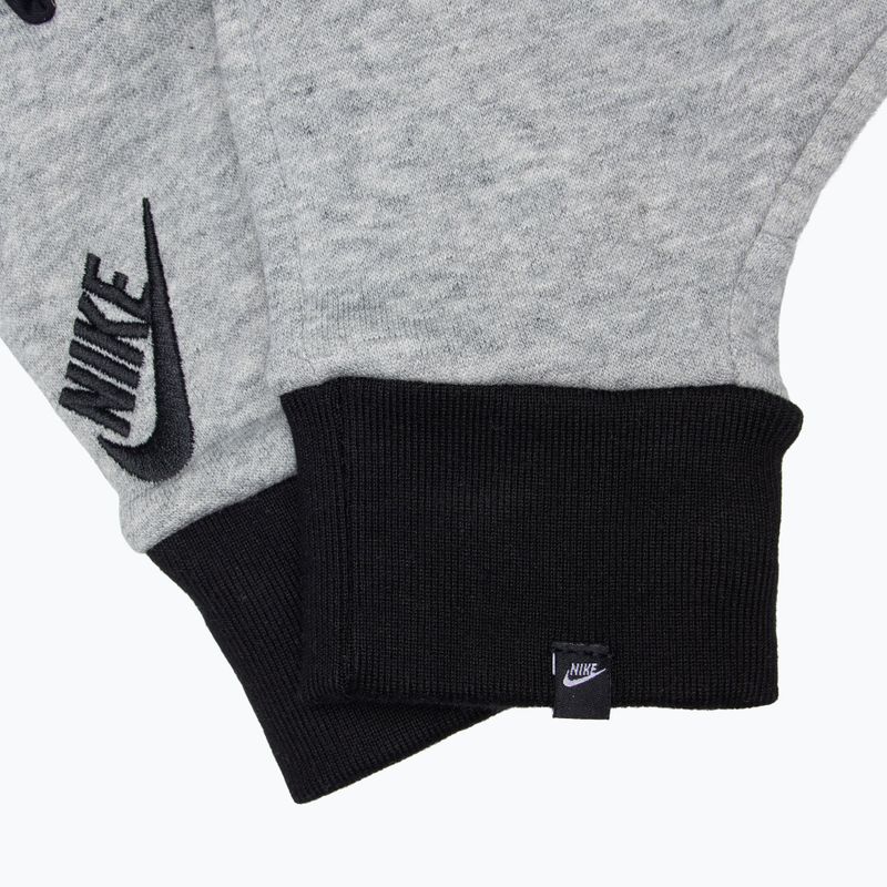 Rękawiczki do biegania męskie Nike Club Fleece 2.0 grey heather/black/black 5