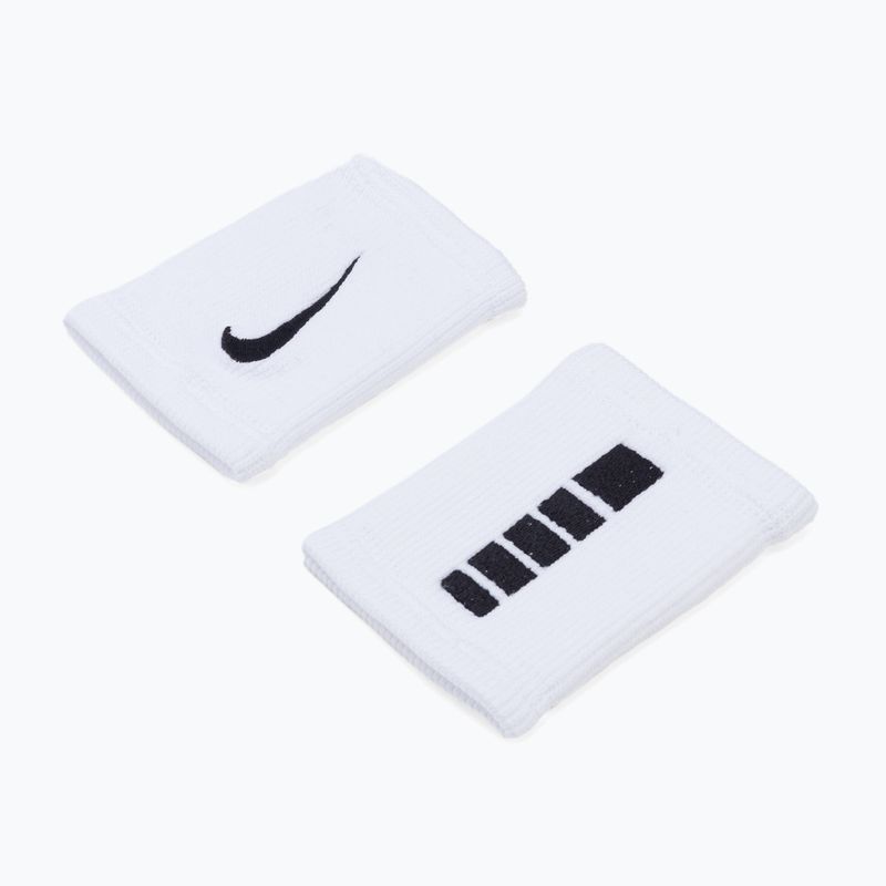Frotki na nadgarstek Nike Elite Doublewide Wristbands 2 szt. white/black