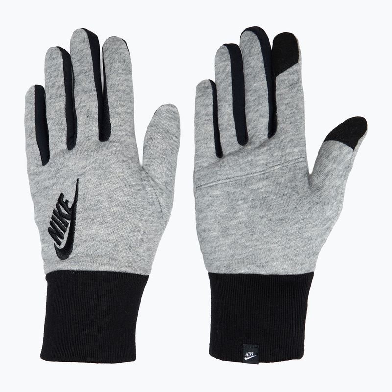 Rękawiczki do biegania damskie Nike Club Fleece grey heather/black/black
