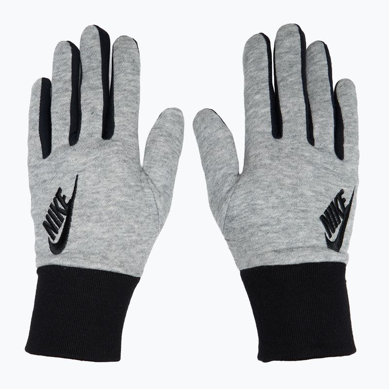 Rękawiczki do biegania damskie Nike Club Fleece grey heather/black/black 2