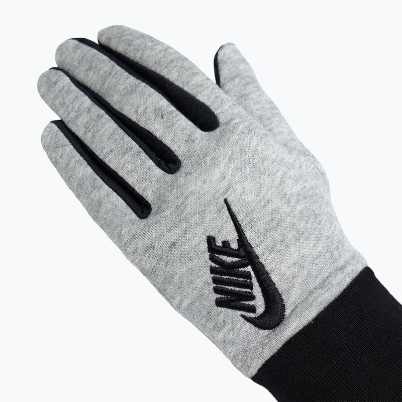 Rękawiczki do biegania damskie Nike Club Fleece grey heather/black/black 4