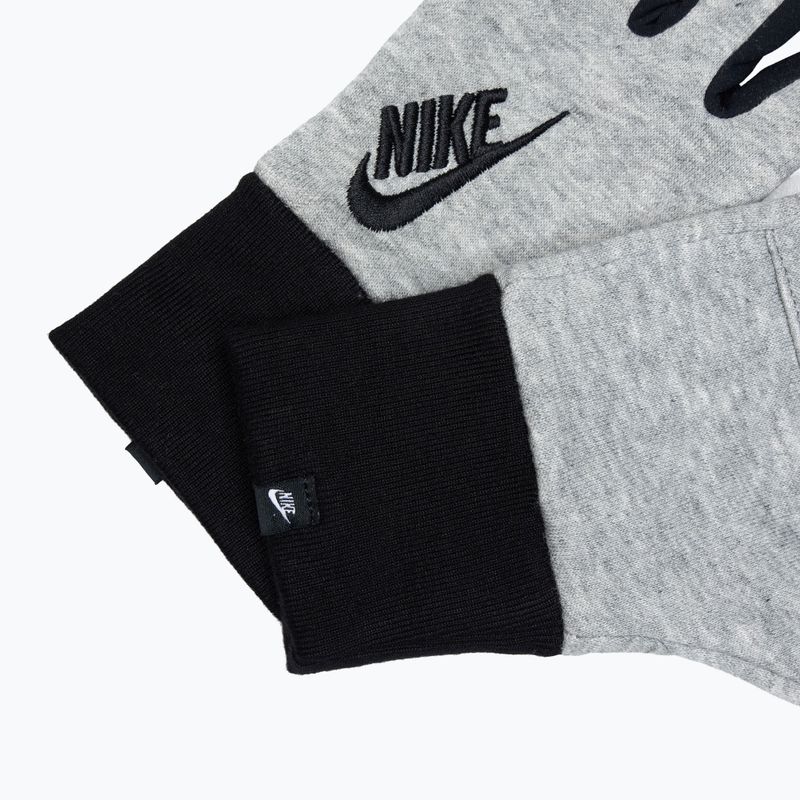 Rękawiczki do biegania damskie Nike Club Fleece grey heather/black/black 5