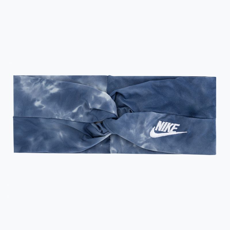 Opaska na głowę Nike Twist Knot Headband Tie Dye diffused blue/white osfm 2