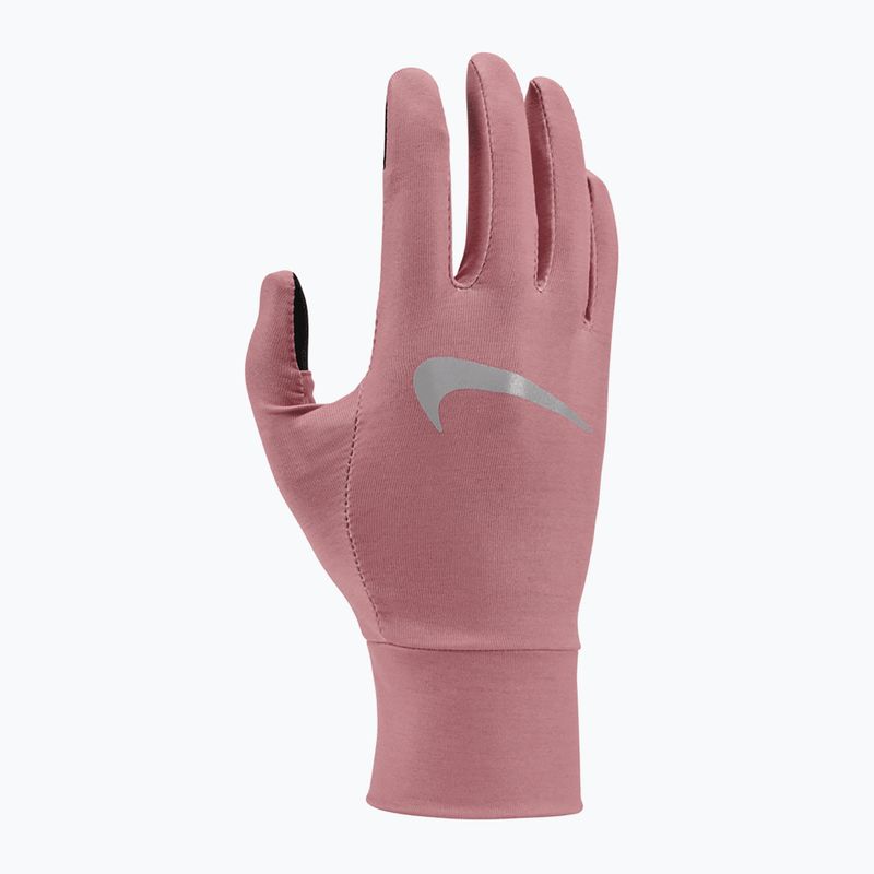 Rękawiczki do biegania damskie Nike Fleece RG red stardust/red stardust/silver 5