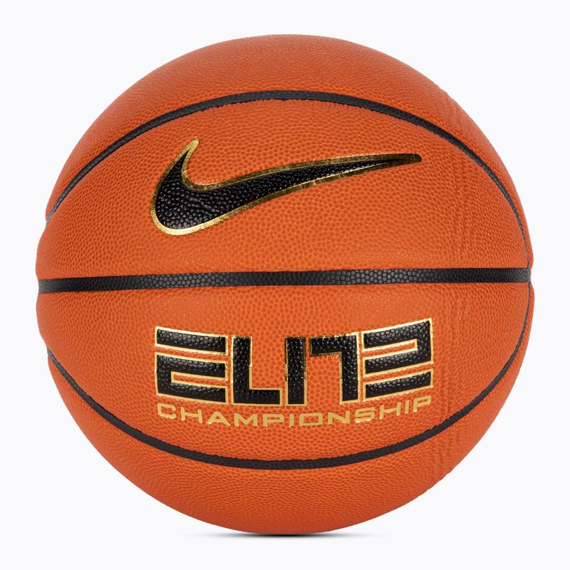 Piłka do koszykówki Nike Elite Championship 8P 2.0 Deflated amber/black/metallic gold/black rozmiar 7