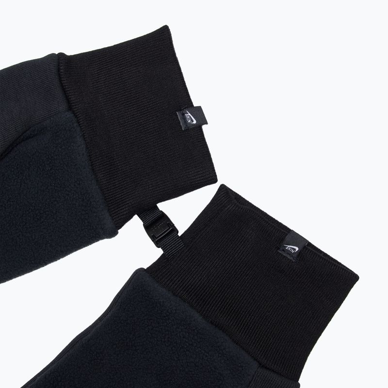 Rękawiczki do biegania męskie Nike Tech Fleece 2.0 black/black/black 5