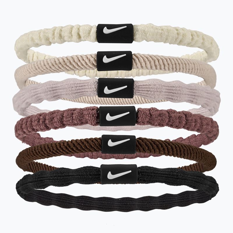 Gumki do włosów Nike Flex Hair Tie 6 szt. sail/lt orewood brn/white