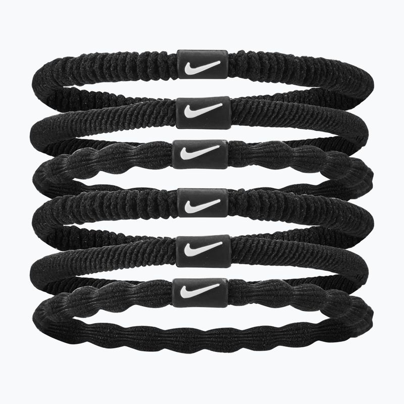 Gumki do włosów Nike Flex Hair Tie 6 szt. black/black/white