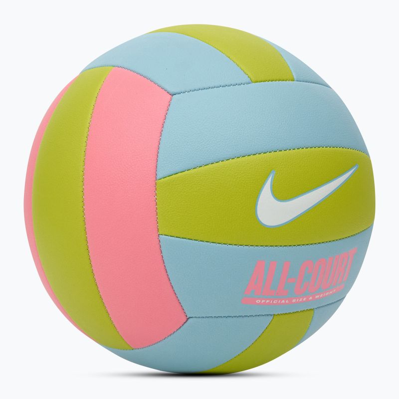 Piłka do siatkówki Nike All Court Volleyball coral chalk/ocean bliss/bright cactus/white rozmiar 5 2