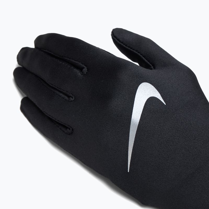 Rękawiczki do biegania Nike Pacer Liner RG black/silver 4