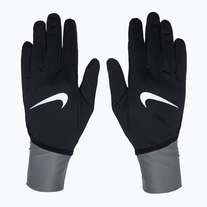 Rękawiczki do biegania damskie Nike Pacer Midweight RG black/smoke grey/silver 2