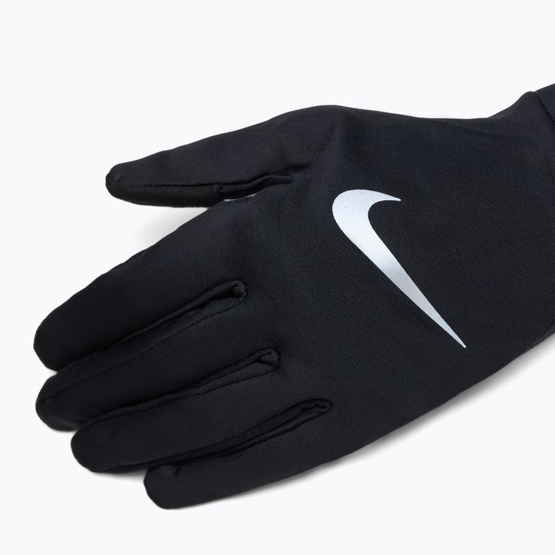Rękawiczki do biegania męskie Nike Pacer Lightweight RG black/black/silver 4