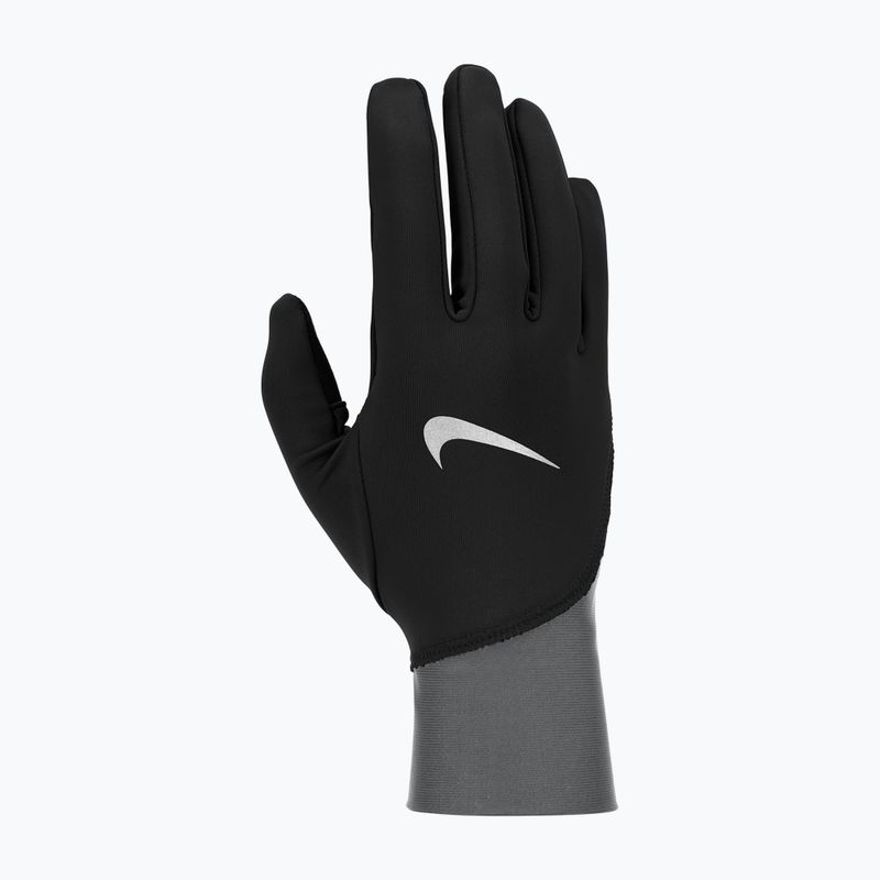 Rękawiczki do biegania męskie Nike Pacer Midweight RG black/smoke grey/silver 6
